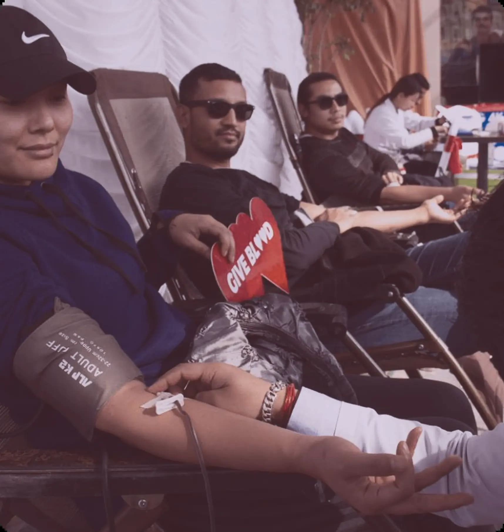 Blood donation event